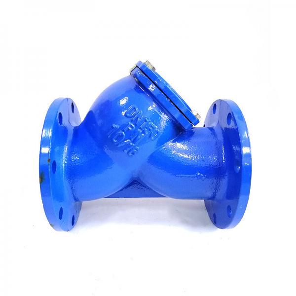 Quality Ductile Cast Iron Flanged Y Type Strainer Filter Valves DN150 PN10 Sewage for sale