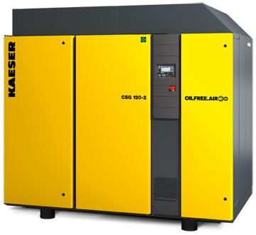 China Yellow Kaeser Nitrogen Air Compressor 300 CFH Max Pressure 120 PSI factory