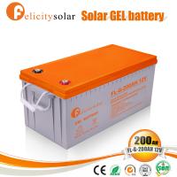 China Felicity solar battery 12v 200ah pack 12v 100ah 150ah gel battery batteries solar 200ah factory