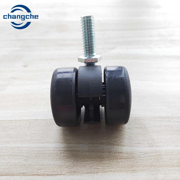 Quality 37mm Swivel Nylon Threaded Stem Furniture Casters Wheel For Office Chair for sale