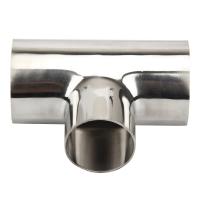 China ASME BPE Standard Safety Sanitary Butt Weld Fittings Straight Equal Tee Fitting 1/4 ~ 6 factory