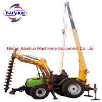 China Electric Pole Installation Machine With Hand Earth Small Tractor China Brand Ground Hole Drill Auger factory