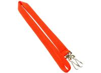 China Red Polyester Safety Neck Lanyards Blank Double Attachments Size 900*15mm factory