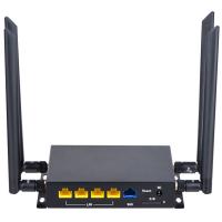 China 300Mbps WS988 Unlock 4G Wifi Router Black Metal Shell Rj45 Port for sale