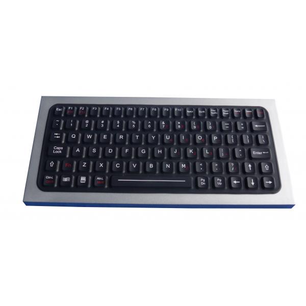 Quality Stand Alone Desktop Industrial Keyboard Black Color With Metal Enclosure for sale