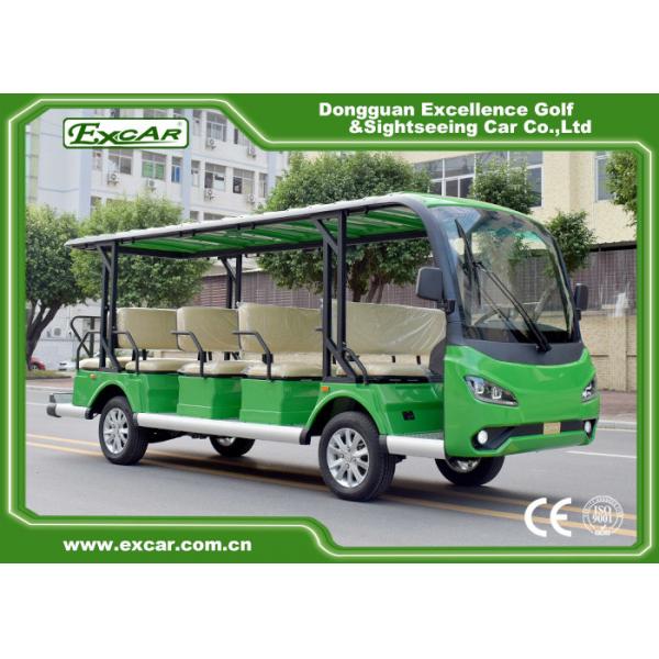 Quality Mini Electric Tourist Bus With Four Wheels Hydraulic Braking System for sale