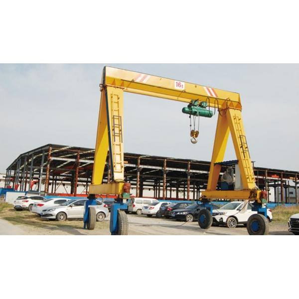 Quality 100ton Rubber Tyred Gantry Crane With Overload Limiter Emergency Stop for sale