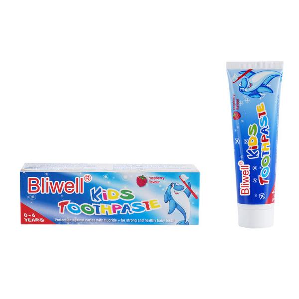 Quality 50G Raspberry Flavored Organic Children'S Toothpaste With Fluoride for sale