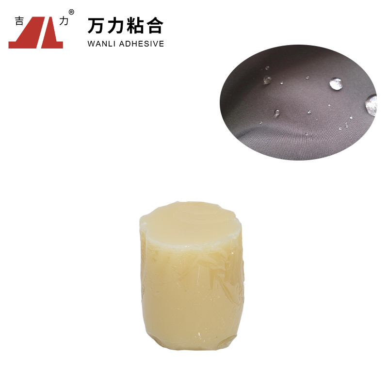 China Membrane Textile Adhesive Glue Lamination , Hot Melt Fabric Bonding Glue PUR-4100 factory
