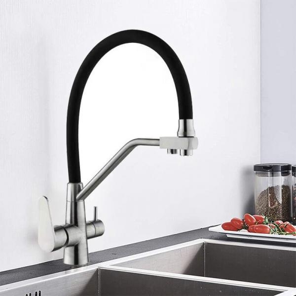 Quality ‎10Inch Washbasin Kitchen Faucet Tap ‎Black Widespread Bathroom Faucet 4 for sale