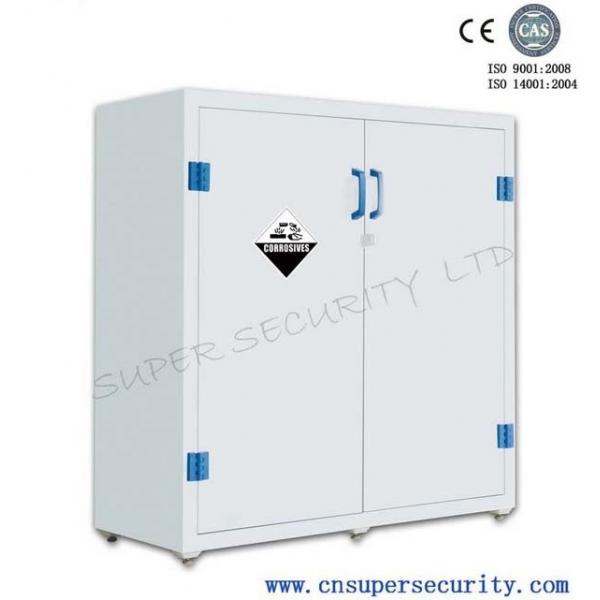 Quality Vertical Plastic Solvent Acid / Alkaline Corrosive Storage Cabinet 2 Fixed for sale