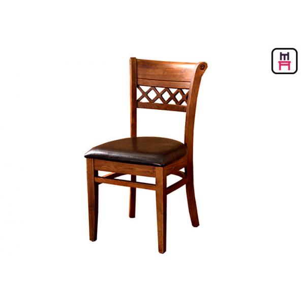 Quality American Style All Wood Dining Room Chairs , Traditional Wooden Dining Chairs for sale
