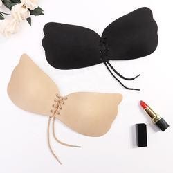 China Backless Self Adhesive Strapless Bra Silicone Push Up Bra For Women factory
