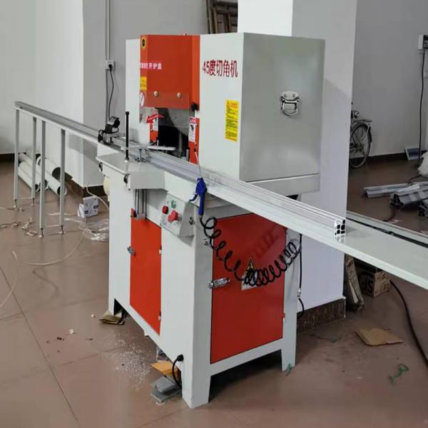 Quality Double Head 45 Degree Cutting Machine for Aluminum 2.2kw*2 for sale