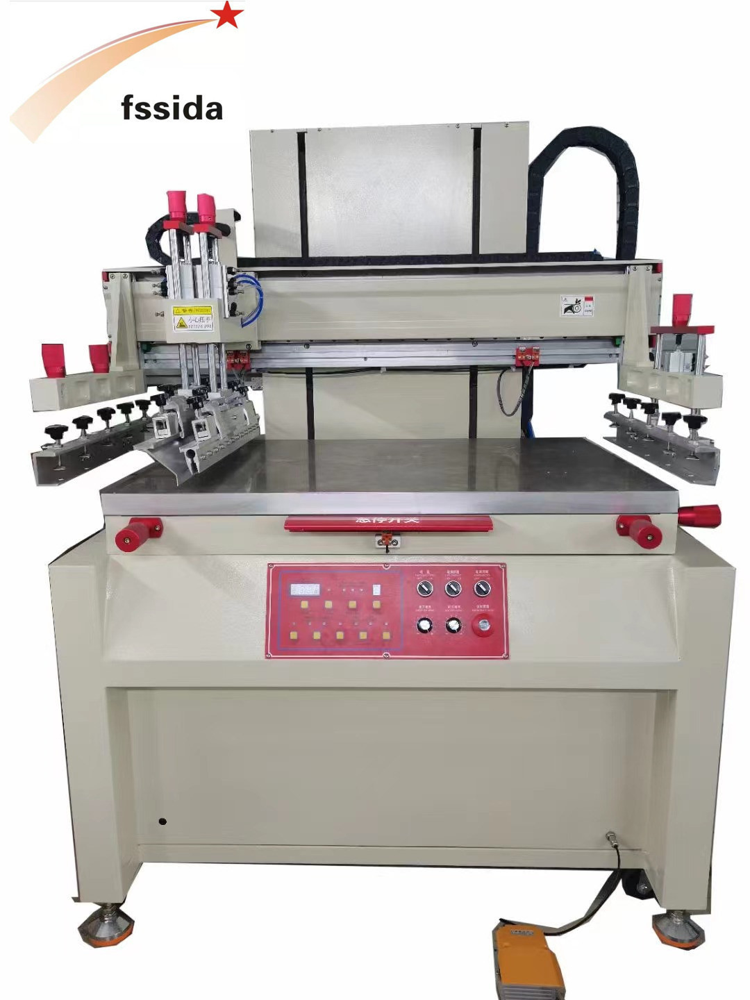 China Glass Screen Printing Machine for GY-0906 Glass Mosaic 1200x1000 MM Size in Production factory