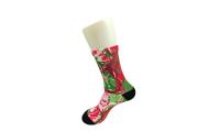 China Knitted Sporty Digital Print Socks , Antibacterial Fabrics Custom Photo Print Socks factory