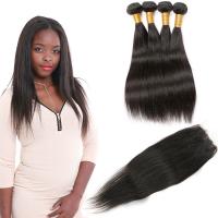 China Unprocessed Indian Human Hair Bundles / Straight Indian Remy Hair Weave factory