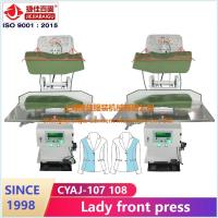 China Lady 220V Dress Shirt Press Machine 1.5KW Vertical Front Press factory