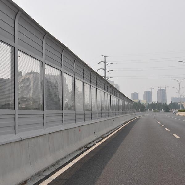 Quality 4x8ft 92% Highway Transparent Sound Barrier Fence Noise Barrier For Road for sale