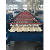 China Coated Sheet Steel Cold Roll Forming Machine With Touch Screen PLC Frequency Control for sale