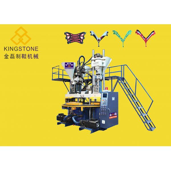 Quality Rotary 3 Colors Slipper Making Machine For Slipper Flip Flop Upper / Strap for sale