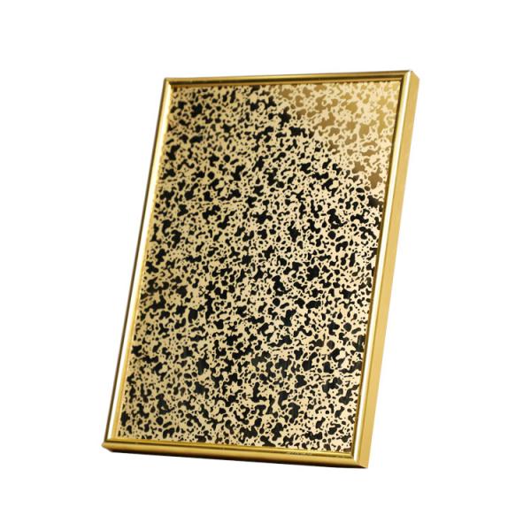 Golden Pattern Elevator Door Frame Wall Etched Stainless Steel Sheet 201 304 Metal Stainless Steel Sheet