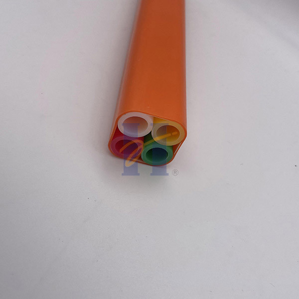 Quality 4 Ways 12/10mm HDPE Air Blown Fiber Microduct For Installing Micro Fiber Cables for sale