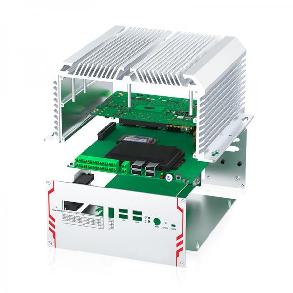 Quality M.2 2280 SSD Fanless Industrial Panel Pc Embedded Box USB 3.0x4 for sale