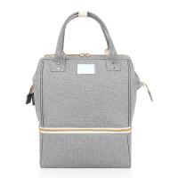 China Diaper Bag Backpack Large Waterproof Travel Baby Bags Classic Gray Crossbody 10X7X13 factory