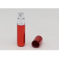 China Oval Red Refillable Travel Perfume Spray Bottle Pocket Size Mini Perfume Atomiser factory