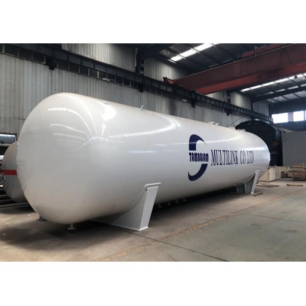 Quality White 60000 Litres LPG Truck Tanker , Large Propane Gas Tanks Long Life Time for sale