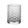 China Transparent Small Candle Jars With Pattern / Glass Candle Holder For Candle Wax factory