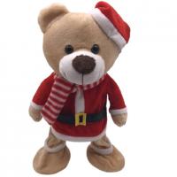 China 33cm 13 Inch Christmas Plush Toys Teddy Bears Bulk With Choke factory