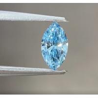 Quality 0.7ct Lab Grown Blue Diamonds Blue Marquise Diamond IGI Certified for sale