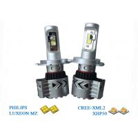 China High Low Beam 6000lm Cree Led Headlight H4 Plug And Play 6500K factory