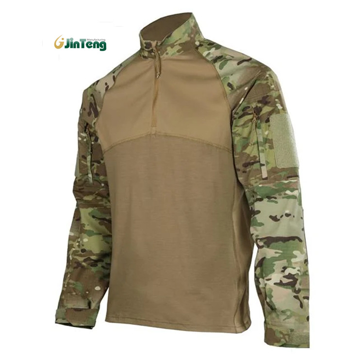 China Nylon Camouflage Frog Military Garments OEM Tactical Combat Shirts factory