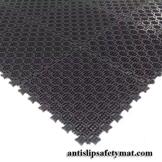 Quality FS3000B 9MM Thick PVC Tiles Anti Slip Safety Mat Outdoor Waterproof Entry Mat for sale