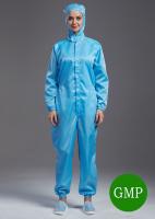 China Microelectronics Anti Static Garments Hooded Coveralls Dust Protection Clothing factory