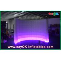 China Portable Photo Booth Beautiful 3m Inflatable Photo Booth Bule Oxford Cloth Air Wall factory