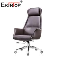 China Steady Office Furniture High Back Leather Chair For Business factory