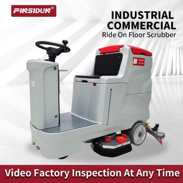Quality Heavy Duty Ride On Floor Scrubber Cleaner Machine Pinsidun ODM for sale