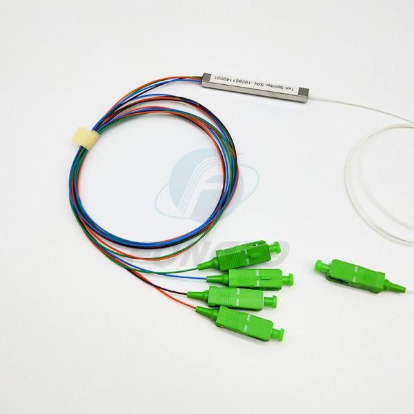 Quality Sc To Apc Ftth Mini Fiber Cable Splitter 1x4 Optical Plc Splitter for sale