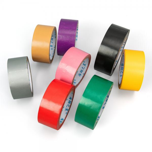 Quality Hot Melt Adhesive Colored Sticky Cloth Tape High Bond Anti Corrosion Fit Package for sale