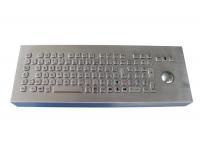China Desktop Metal Ruggedized Keyboard Waterproof Industrial Kiosk With Trackball factory