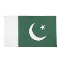 China Pakistan Asia Country Flags 90g 3x5ft With Headband Brass Eyelets factory