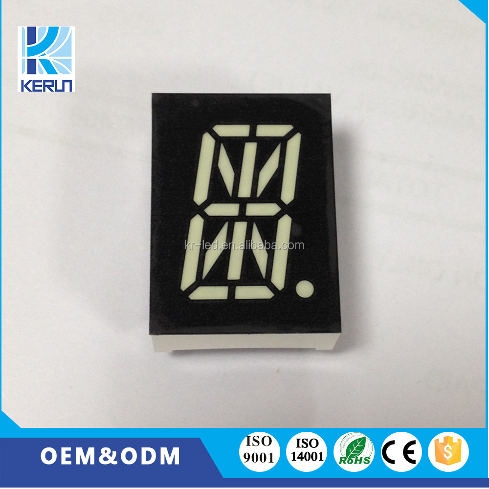 China 0.8 Inch 16 Segment Display Module Common Anode For Time Zone Clocks factory