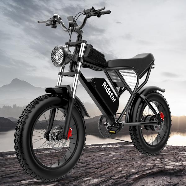 Quality Adults 20 Inch Ridstar Electric Bike 1000W 25MPH 7 Speed Electric Bicycle for sale