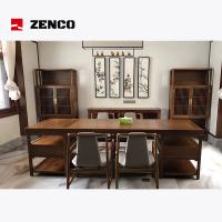 China Traditional Chinese Style Furniture Solid Wood Desk Book Chairs Bookshelf and Storage Rack Set factory