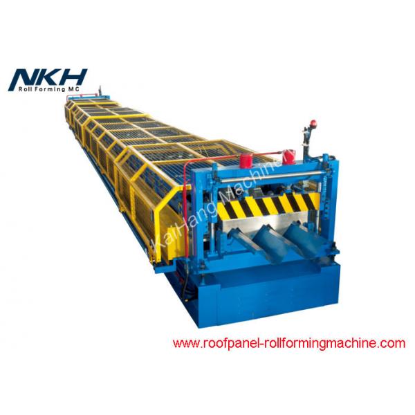 Quality Big Wave Floor Deck Roll Forming Machine 1000mm Coil Width With 130mm High Rib for sale
