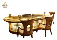 China Made-to-order Commercial teppanyaki Grill Table with Sunken Exhaustion factory
